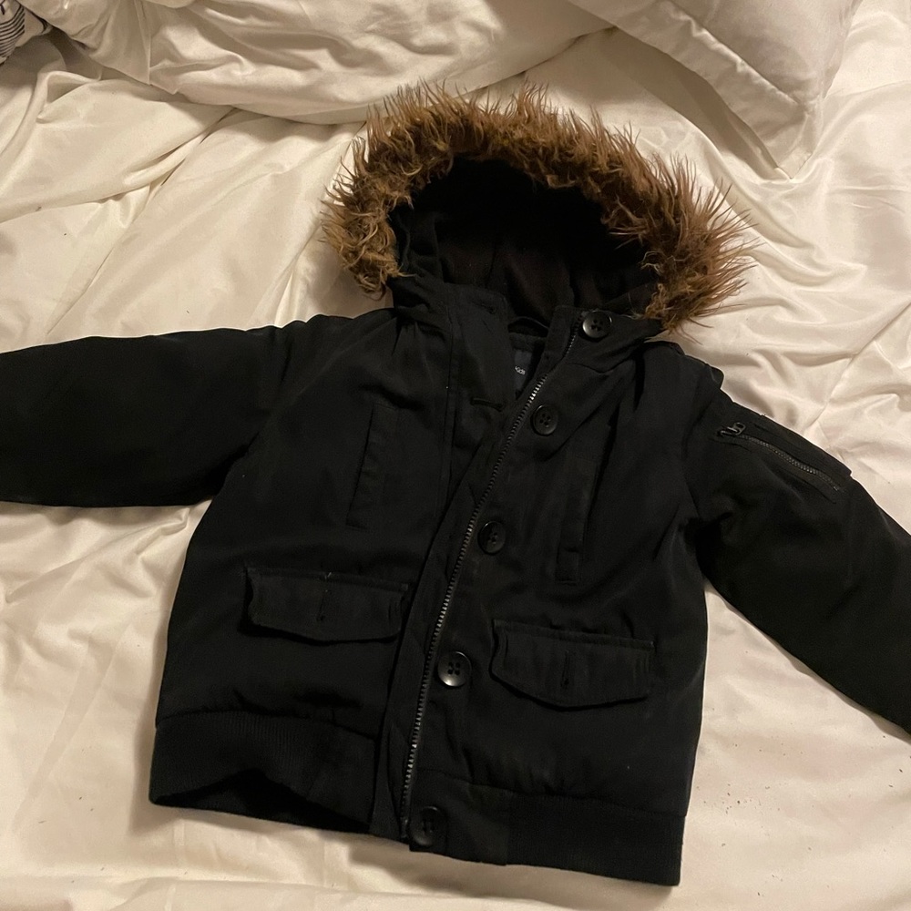 Kids gap black  coat